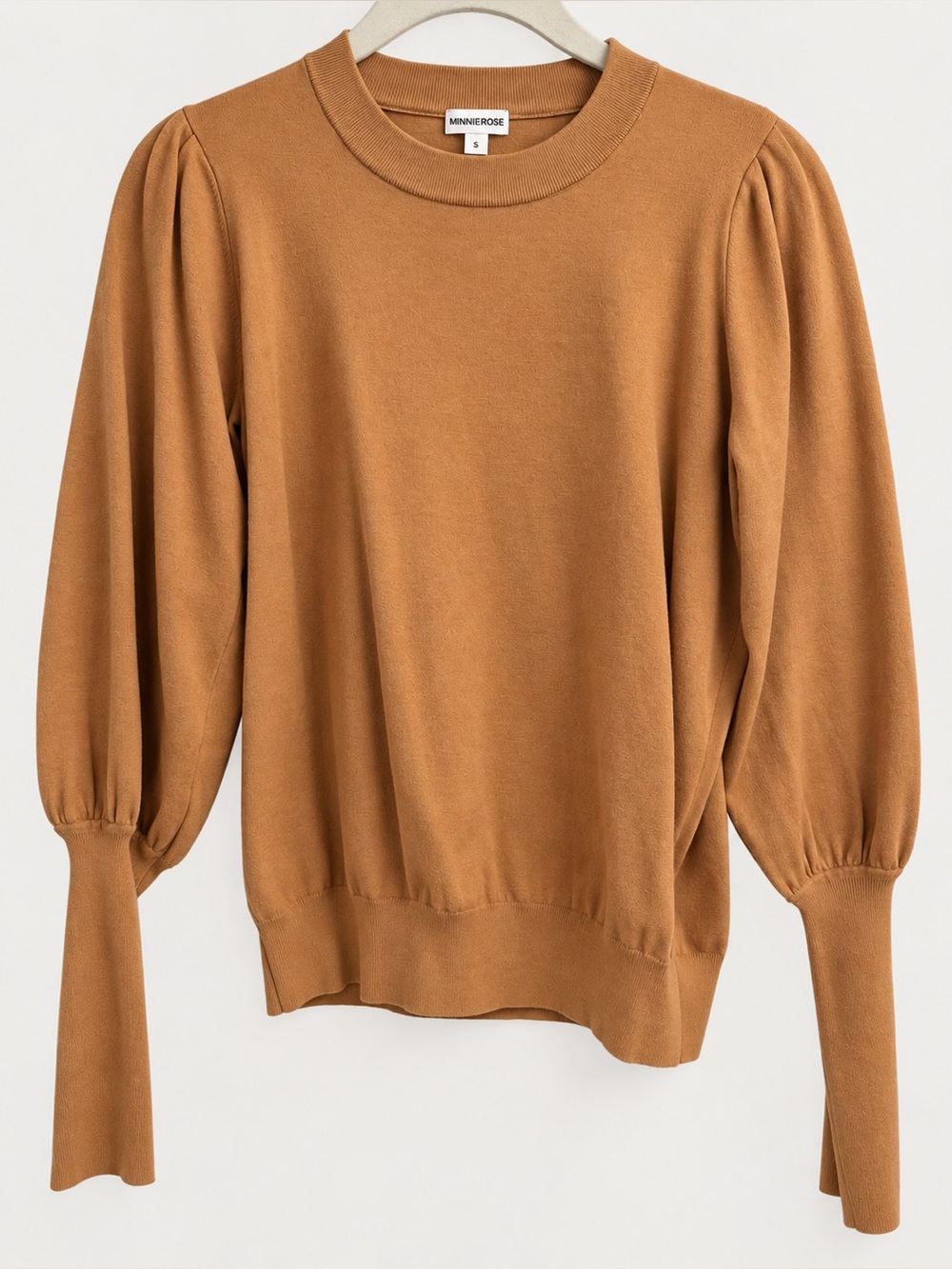 Minnie Rose puff sleeve top size small
